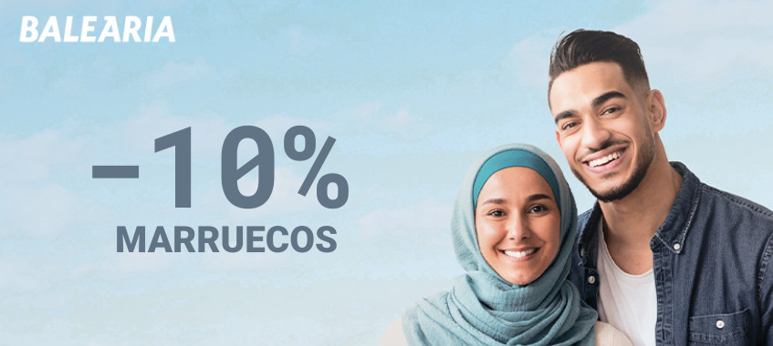 Imagen de 10% de descuento para Marruecos. Reserva con más 3 día de antelación.